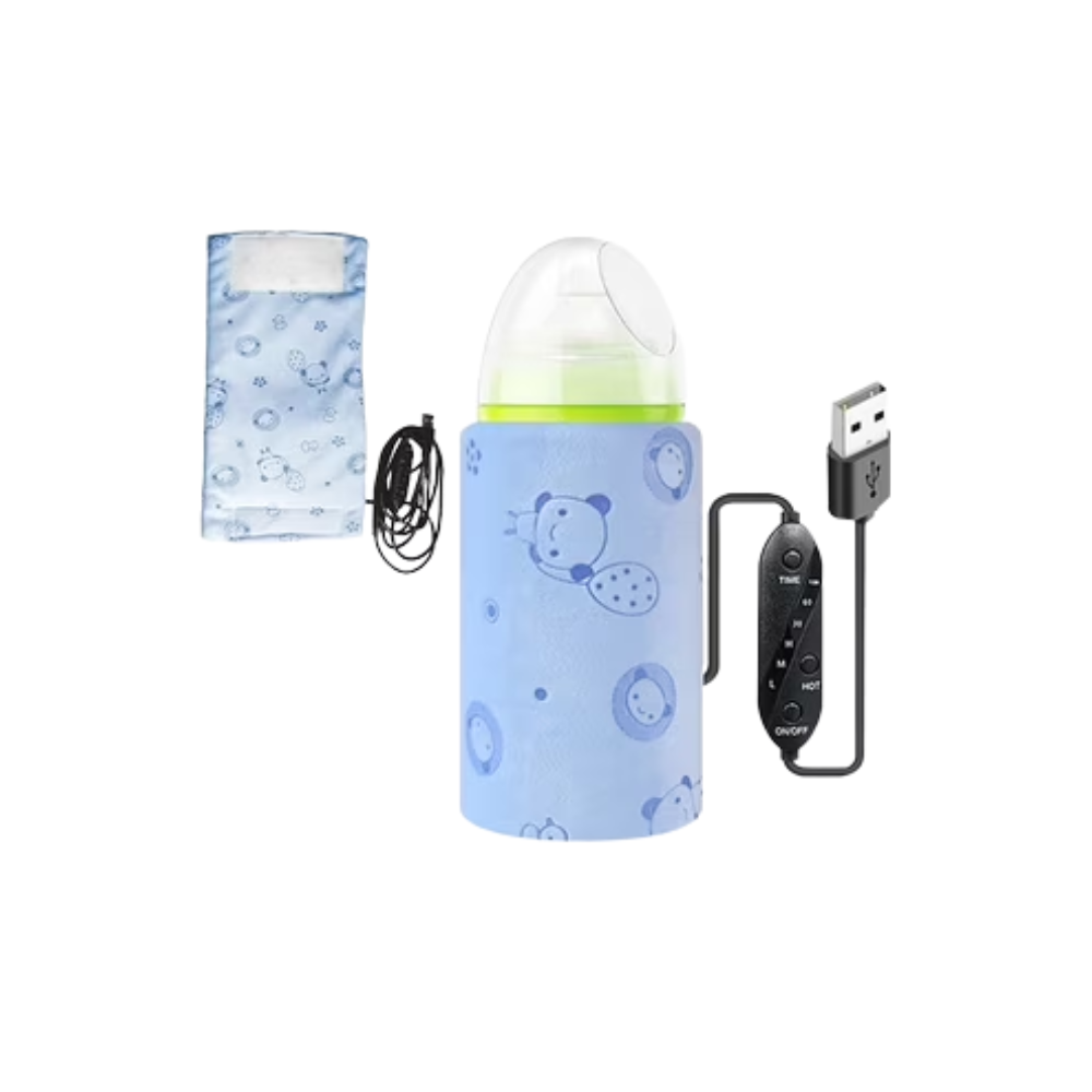 USB Charging Baby Bottle Warmer, 42¡æ Heat Preservation Baby Feeding Bottle Warmer for Milk Drinks(Blue)
